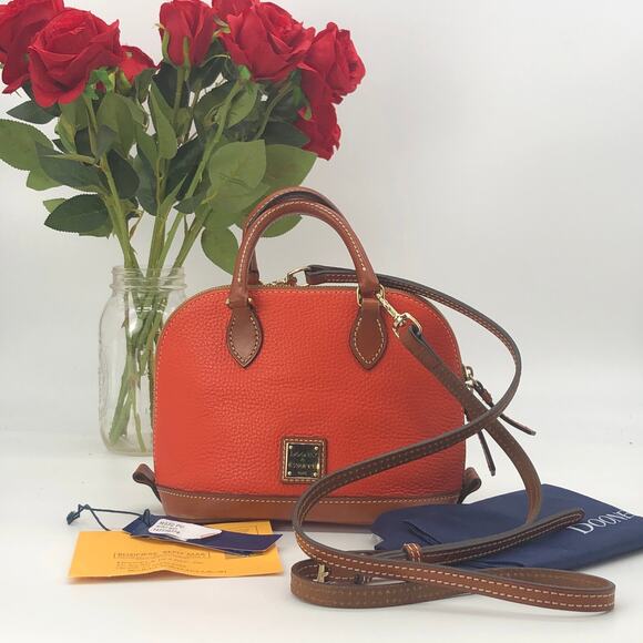 Dooney & Bourke Bitsy Bag Persimmon Orange - Picture 1 of 10